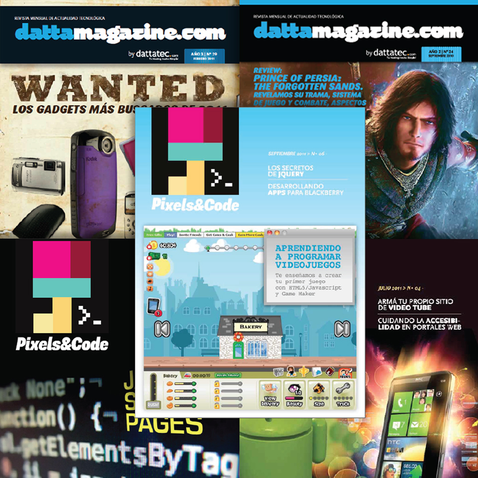 Imagen de Pixels&Code y Dattamagazine
